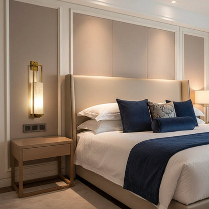 Velmora Fabric Wall Sconce Lighting for Warm and Elegant Interiors