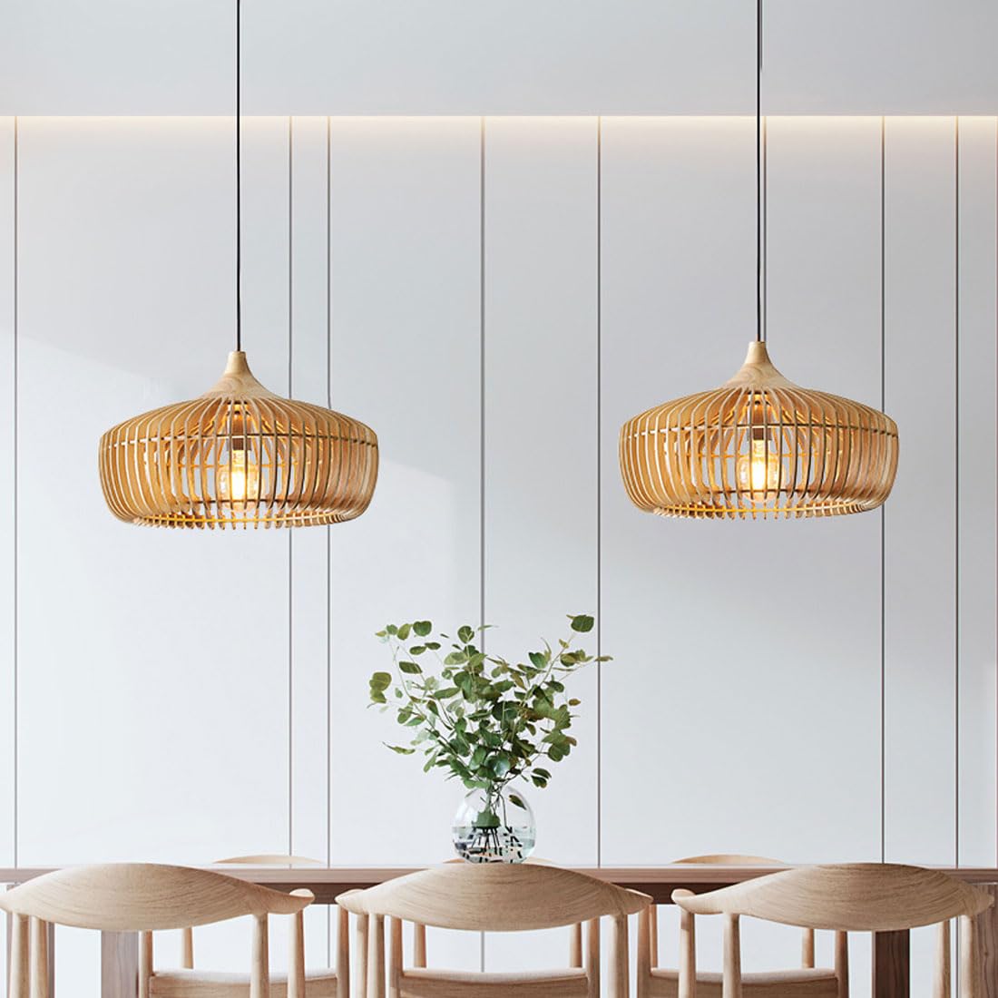 Davon Cozy Wood Pendant Light – Elegant Dome Design for Inviting Spaces