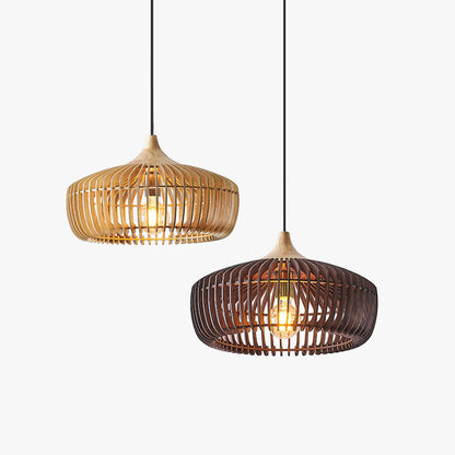 Davon Cozy Wood Pendant Light – Elegant Dome Design for Inviting Spaces