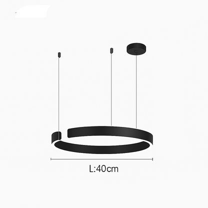 Soleene Modern Black LED Pendant Light for Contemporary Interior Spaces