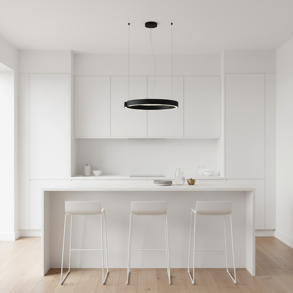 Soleene Modern Black LED Pendant Light for Contemporary Interior Spaces