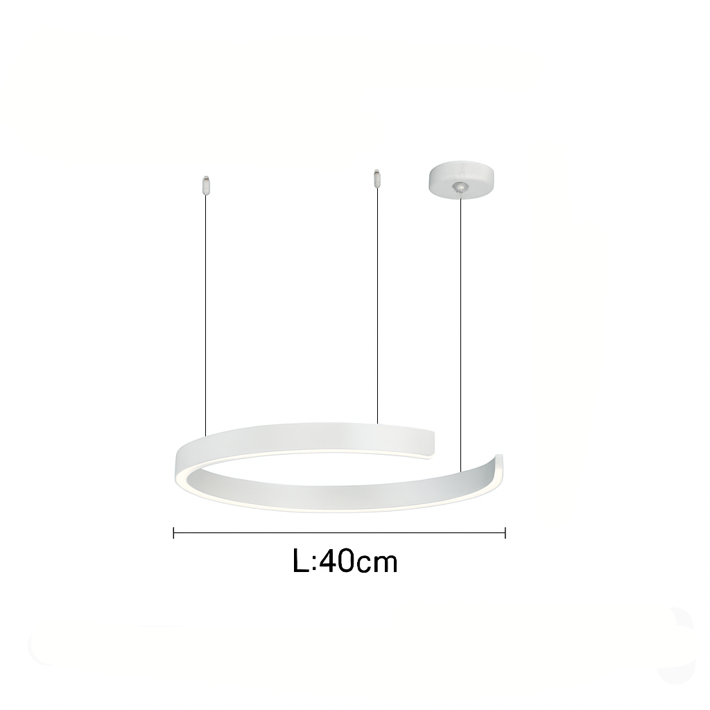Soleene Modern Black LED Pendant Light for Contemporary Interior Spaces