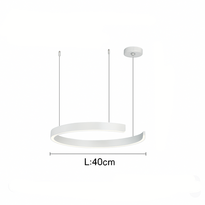Soleene Modern Black LED Pendant Light for Contemporary Interior Spaces