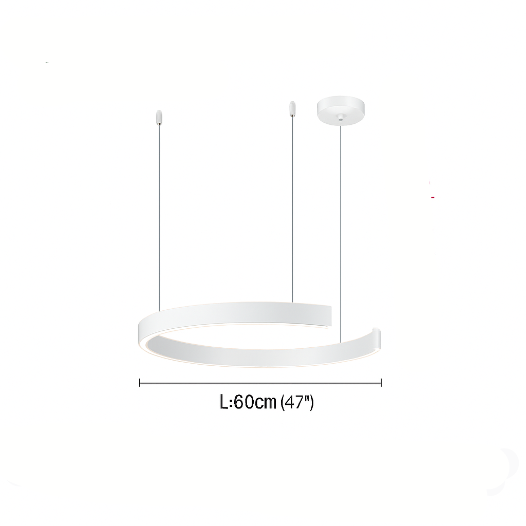 Soleene Modern Black LED Pendant Light for Contemporary Interior Spaces