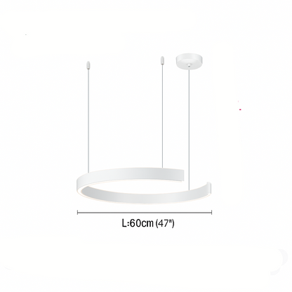 Soleene Modern Black LED Pendant Light for Contemporary Interior Spaces
