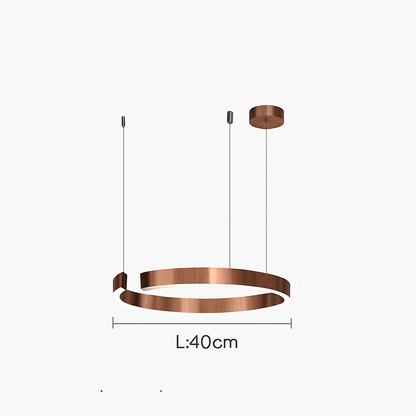 Soleene Modern Black LED Pendant Light for Contemporary Interior Spaces