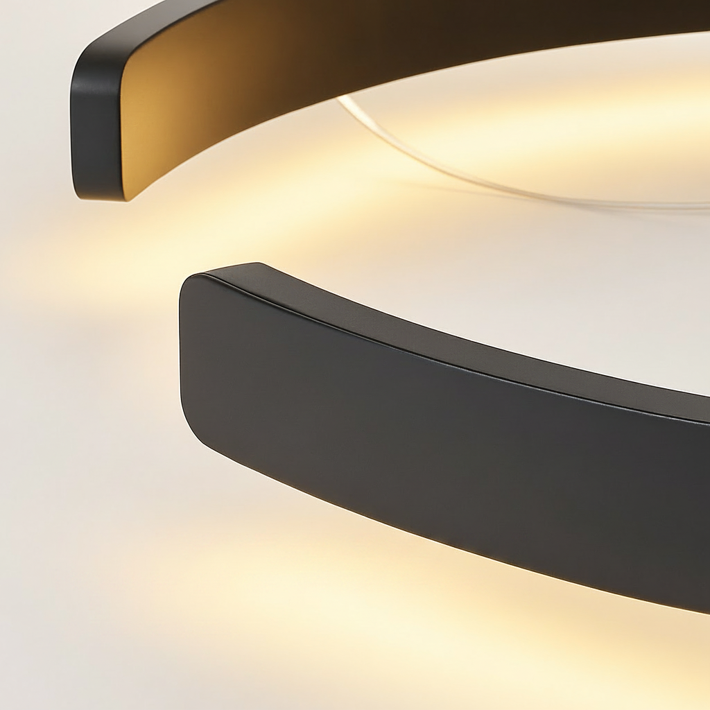 Soleene Modern Black LED Pendant Light for Contemporary Interior Spaces