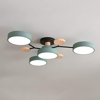 Lunor Contemporary Flush Mount LED Ceiling Fixture