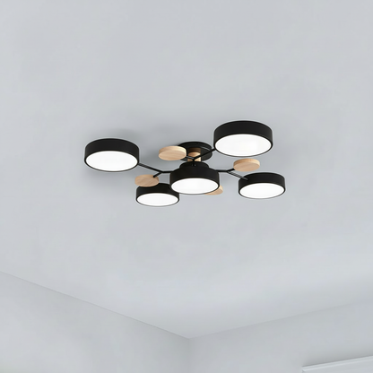 Lunor Contemporary Flush Mount LED Ceiling Fixture
