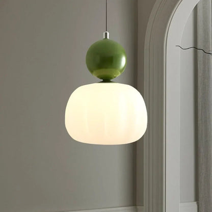 Nivaro Bauhaus Pumpkin Pendant Light – Artistic Modern Ceiling Lamp for Elegant Interiors