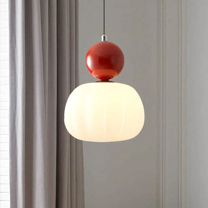 Nivaro Bauhaus Pumpkin Pendant Light – Artistic Modern Ceiling Lamp for Elegant Interiors