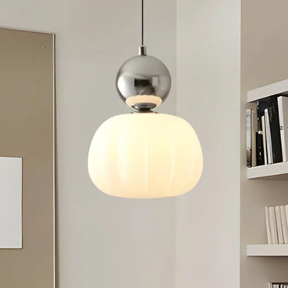 Nivaro Bauhaus Pumpkin Pendant Light – Artistic Modern Ceiling Lamp for Elegant Interiors