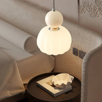 Nivaro Bauhaus Pumpkin Pendant Light – Artistic Modern Ceiling Lamp for Elegant Interiors