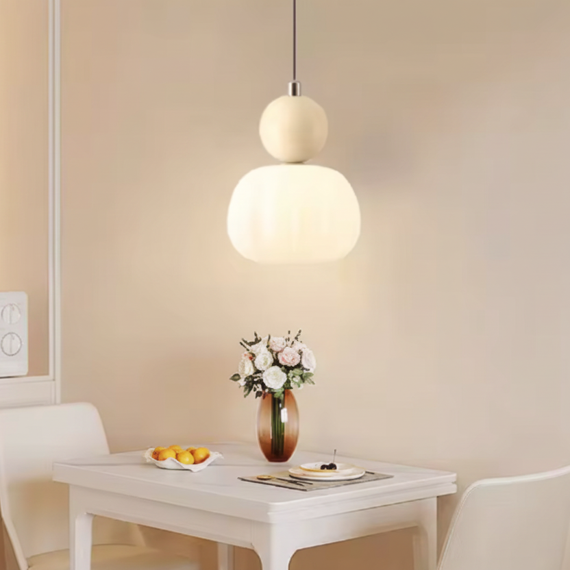 Nivaro Bauhaus Pumpkin Pendant Light – Artistic Modern Ceiling Lamp for Elegant Interiors