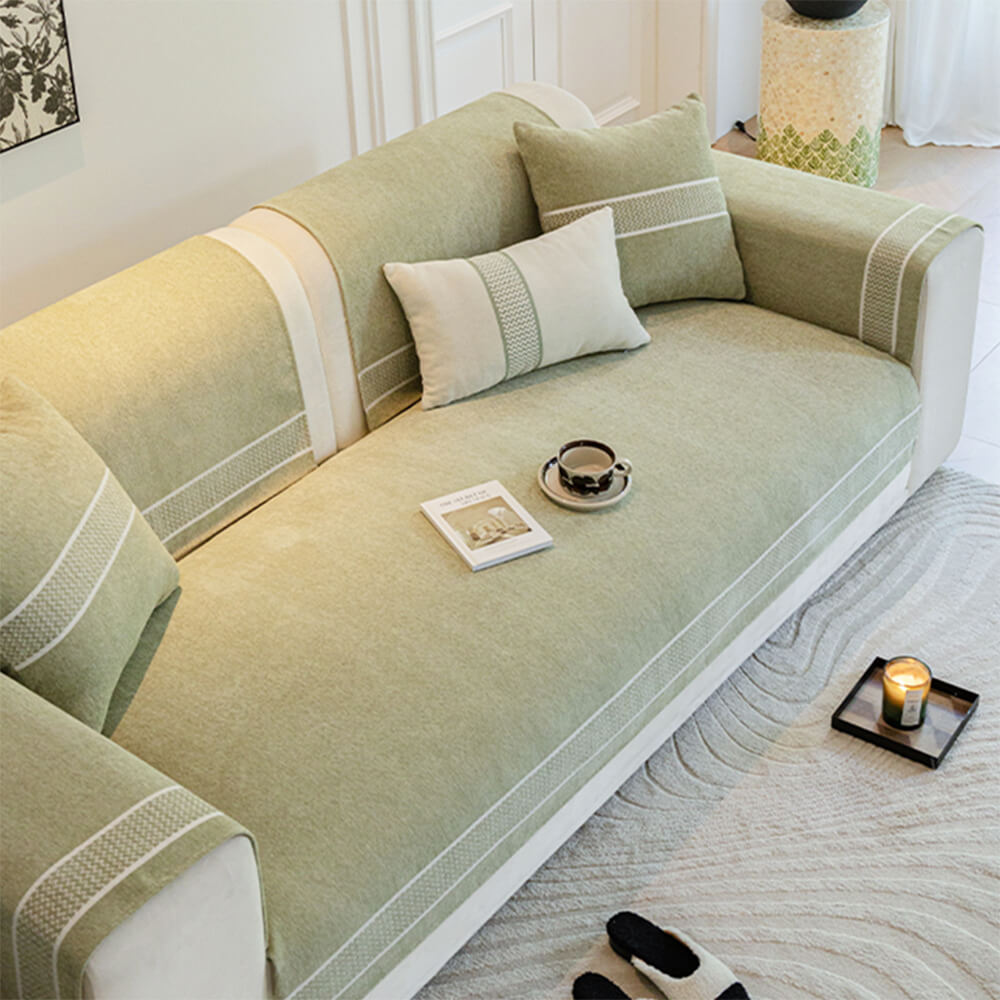 Corad Chenille Sofa Cover – Scratch Resistant Slipcover for Stylish Protection