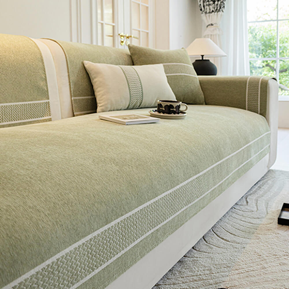 Corad Chenille Sofa Cover – Scratch Resistant Slipcover for Stylish Protection