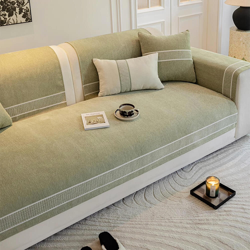 Corad Chenille Sofa Cover – Scratch Resistant Slipcover for Stylish Protection