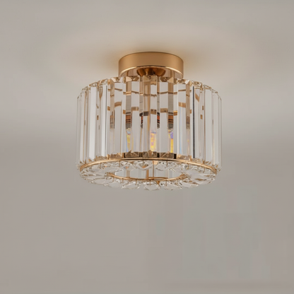 Rovelle Elegant Crystal Ceiling Lamp Flush Mount Home Lighting