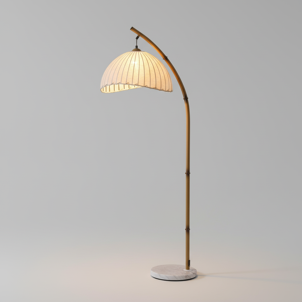 Cultural Bamboo Floor Lamp -  Modern Floor Lamps for Living Room