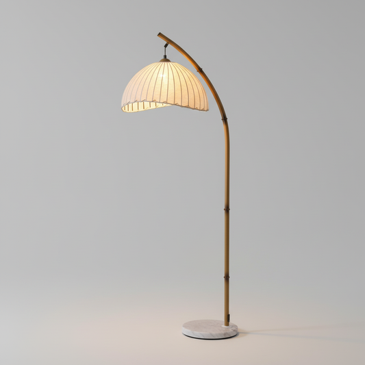 Cultural Bamboo Floor Lamp | Modern Floor Lamps for Living Room