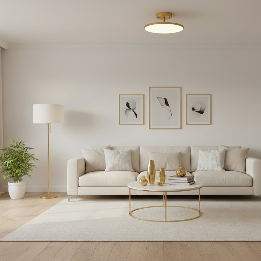Halia Modern Black LED Ceiling Light – Rotatable Design for Versatile Illumination