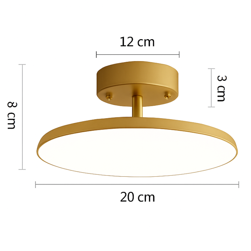 Halia Modern Black LED Ceiling Light – Rotatable Design for Versatile Illumination