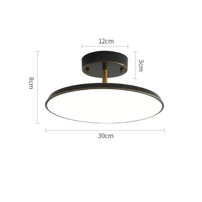 Halia Modern Black LED Ceiling Light – Rotatable Design for Versatile Illumination