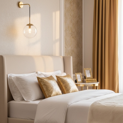 Virel Modern Wall Sconce with Hanging Glass Ball Design for Interiors