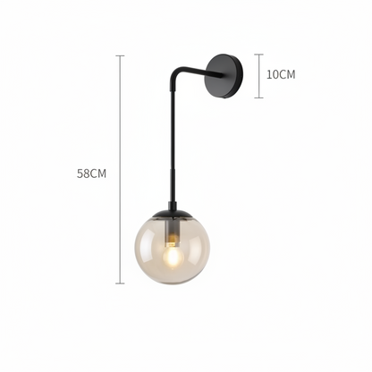 Virel Modern Wall Sconce with Hanging Glass Ball Design for Interiors