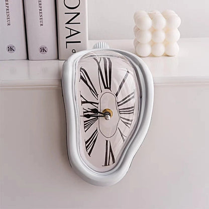 Dali Style Artistic Melting Clock – Silent Surrealist Home Décor Timepiece
