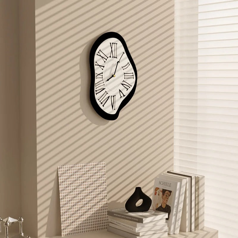 Mirage Modern Wall Clock – Unique Acrylic Art for Home Decor