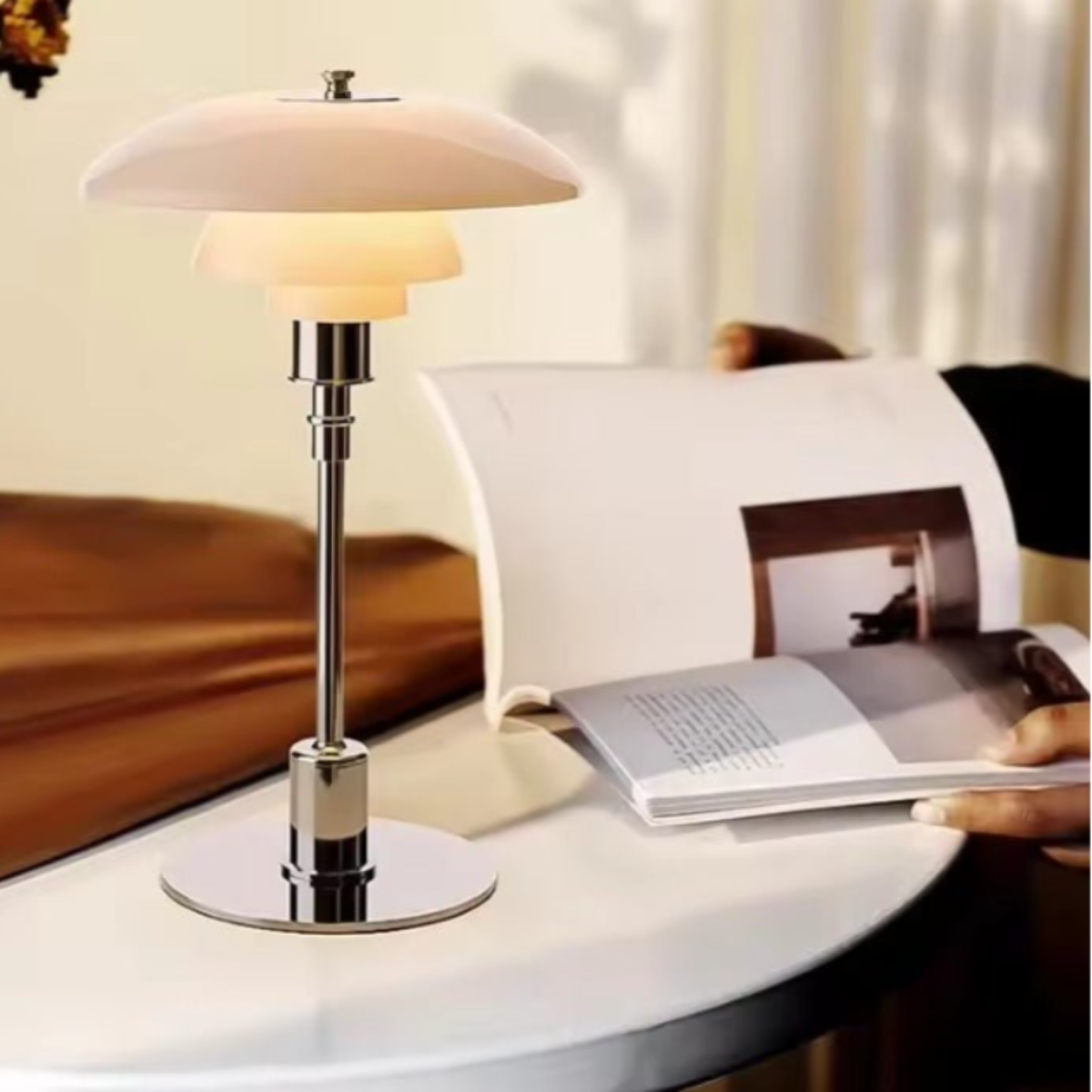 Lumetra Modern Dimmable Table Lamp for Cozy Ambient LED Lighting
