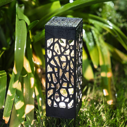 Elaria ShadowCast Solar Lantern for Decorative Garden Lighting Ambience