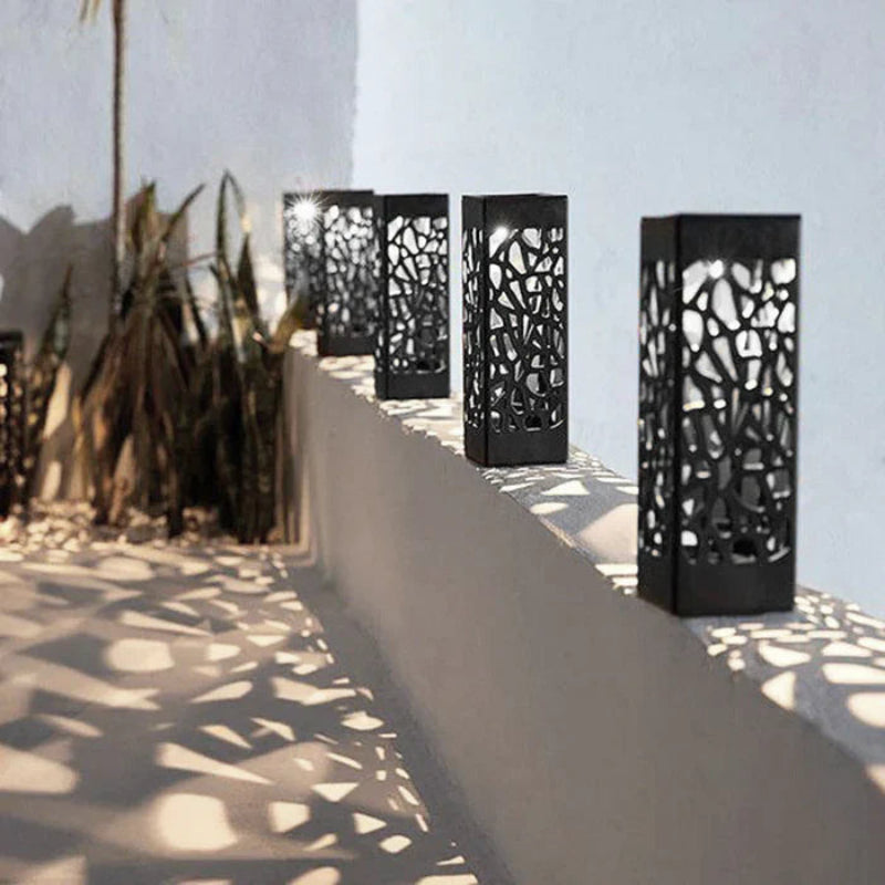 Elaria ShadowCast Solar Lantern for Decorative Garden Lighting Ambience