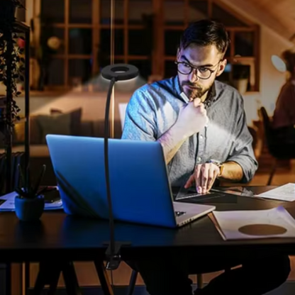 Avirel LED Student Desk Lamp with Flexible Gooseneck and Adjustable Brightness