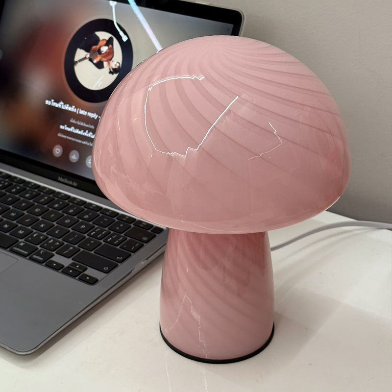 Nelyra Modern Table Lamp – Stylish Glass Design for Bedroom Lighting