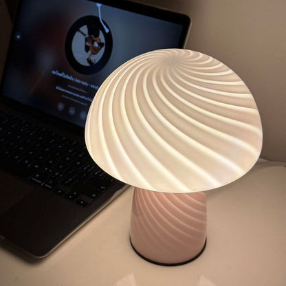 Nelyra Modern Table Lamp – Stylish Glass Design for Bedroom Lighting