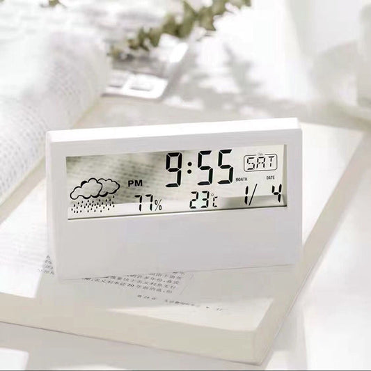 NovaEase Small Digital Table Clock with Clear Multifunction Display Features