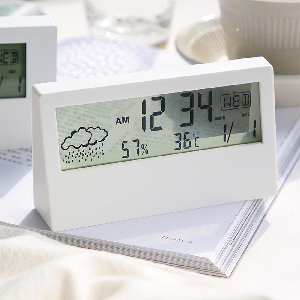 NovaEase Small Digital Table Clock with Clear Multifunction Display Features