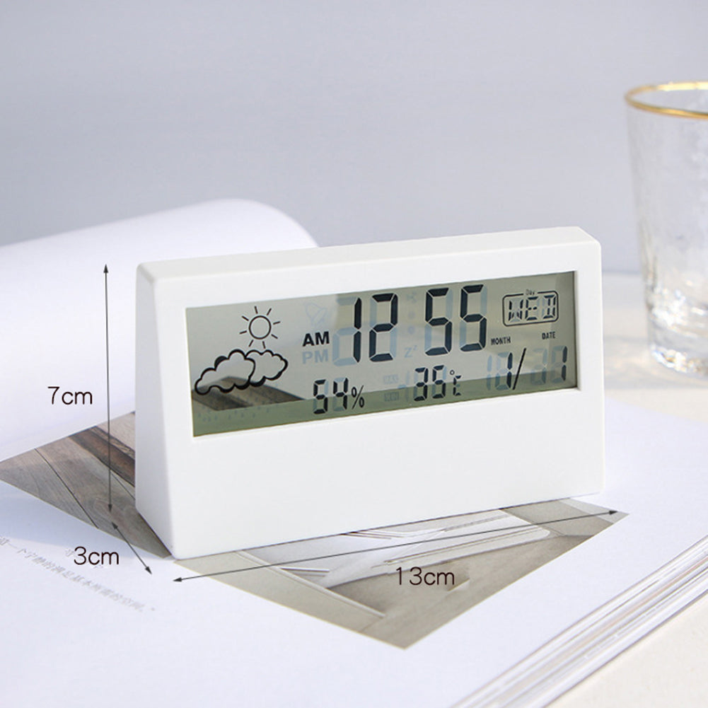 NovaEase Small Digital Table Clock with Clear Multifunction Display Features