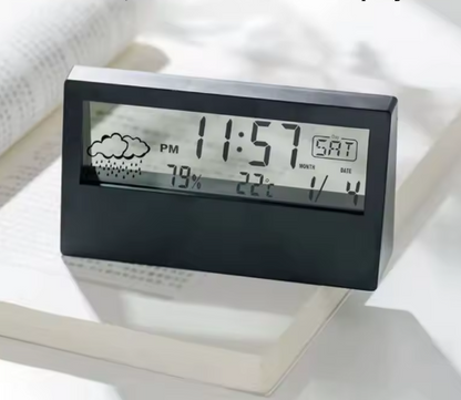 NovaEase Small Digital Table Clock with Clear Multifunction Display Features