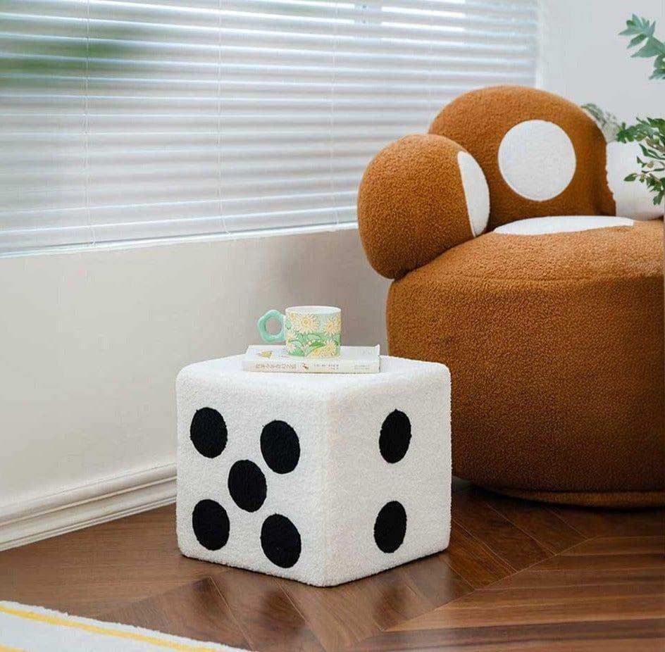 Divo Modern Footstool Ottoman – Durable Acrylic Stylish Seating Solution