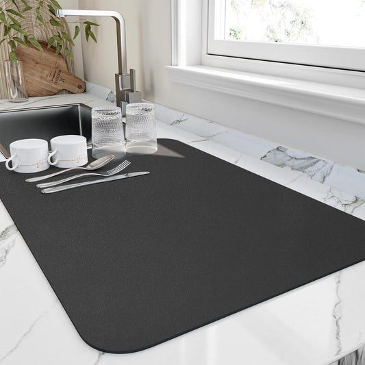 HydroEase Quick Dry Dish Mat – Super Absorbent Kitchen Drying Solution