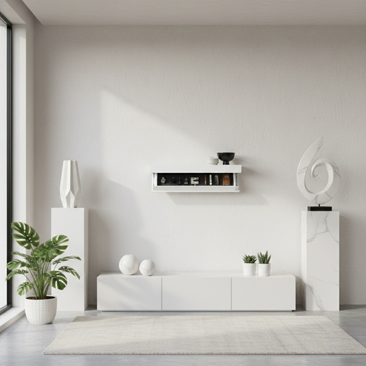 Nexora Modern Floating Shelf – Hidden Storage Solution for Stylish Interiors