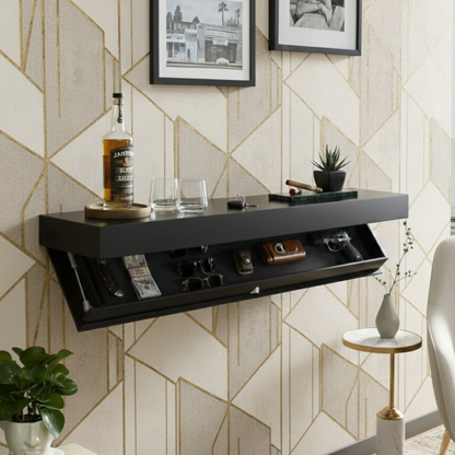 Nexora Modern Floating Shelf – Hidden Storage Solution for Stylish Interiors