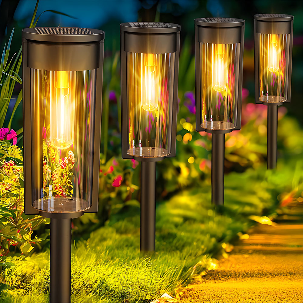 Solvanta Solar Garden Lights Waterproof Adjustable Outdoor Pathway Lighting