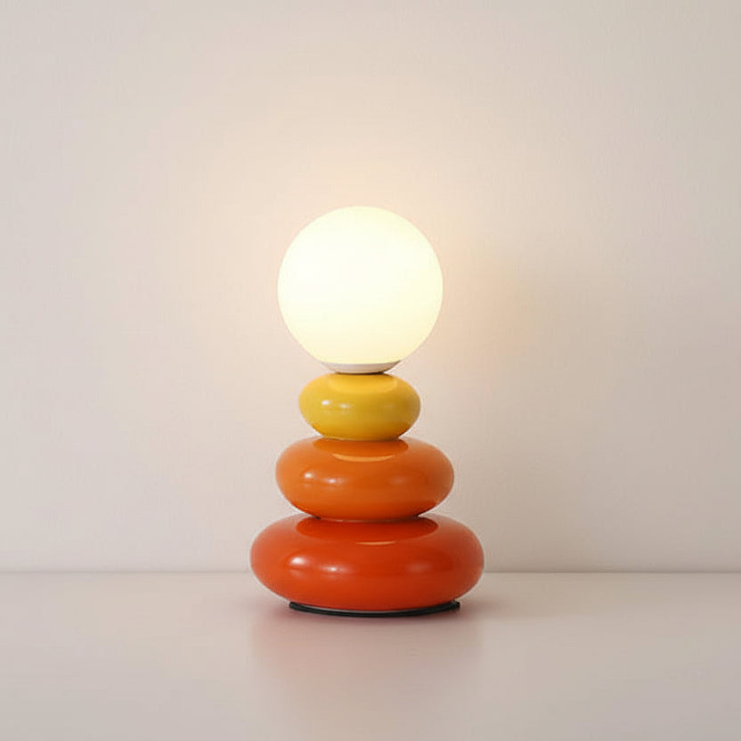 Serenno Modern LED Table Lamp – USB Powered Nordic Stone Design