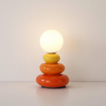 Serenno Modern LED Table Lamp – USB Powered Nordic Stone Design