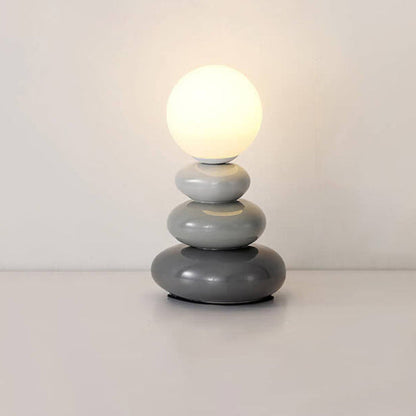 Serenno Modern LED Table Lamp – USB Powered Nordic Stone Design