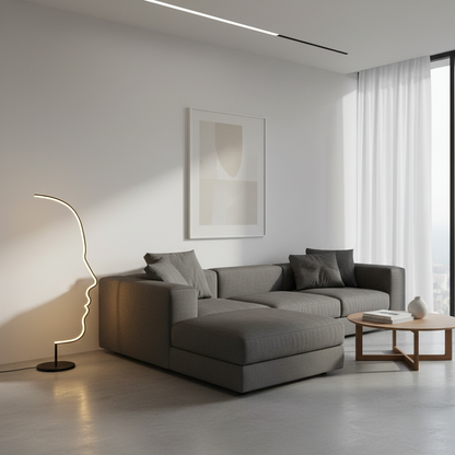 Face Floor Lamp - Modern Standing Lamp for Living Room